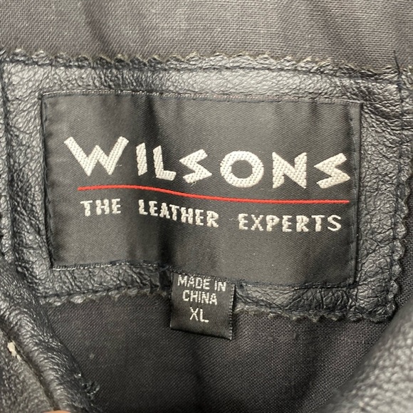 Wilsons The Leather Experts Anorak Coat Jacket Womens Size‎ XL Black Full Zip - Picture 2 of 16